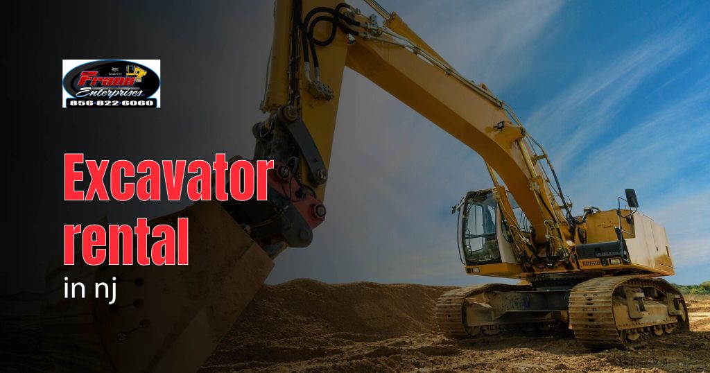 excavator rental in nj