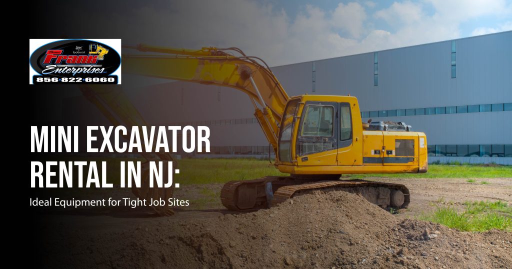 mini excavator rental in nj